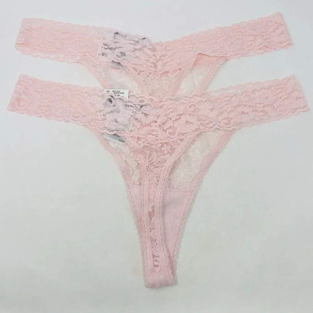 INC International Concepts Womens Lot of 2 XXL Lace Thong Underwear Panties 2359